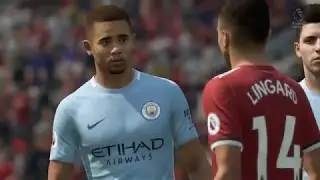 FIFA 18 - Manchester United  vs Manchester City - Old Trafford (Full Gameplay)
