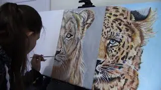 Three Huge Cats Painting. (Part 2)
