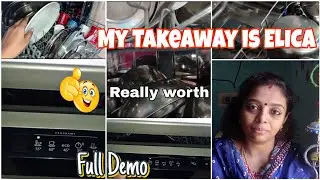 My Takeaway is ELICA Dishwasher full Demo/ very useful / How to use 👍