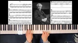 Bartok - Study for the left hand - Lesson / Tutorial Sz 42 Book 1 No 6