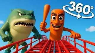 Your Brain Can't Handle This 360&deg; VR Coaster! (Tung Tung Tung vs Tralalero Tralala)