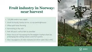 Emily Follett: Pre and post harvest management in apple: a Norwegian perspective
