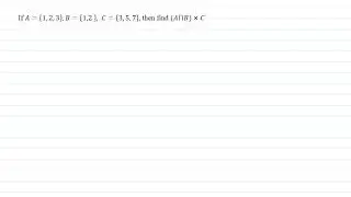 Cross-product with the intersection | Relation and Functions| Maths class-11