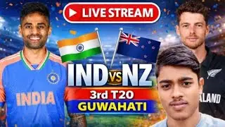 🔴 LIVE: IND vs NZ 3rd T20 Match | Guwahati | Full Action real cricket 24