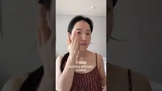 5-step Korean morning skincare routine 🤍 #shorts