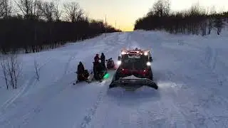 North Country snowmobile club UP Of Michigan Pisten Bully Dubie Groomers Josh Ramsey 2024-25 season