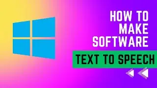 How to make a text to speech software easy tutorial