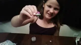Callie opening up a two pack hatchimal colleggtibles and series 3 Disney tsum tsum