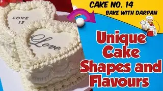 Free Baking Masterclass || Cake No.14 || Coconut   and Cherry Cake || Dual Heart Shaped