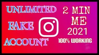 How To Create Instagram Fake Account (2021) Instagram Par Fake Account Kaise Banaye (2021)
