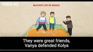 Russian Ukraine War Propaganda Cartoon for kids