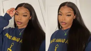 BACK TO SCHOOL!THE BEST HD INVISIBLE LACE SILKY STRAIGHT WIG? FT JULIA HAIR