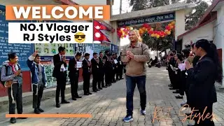 No.1 Vlogger Of Butwal, Nepal: Welcomed By Shree Nabin Audhyogic Secondary School