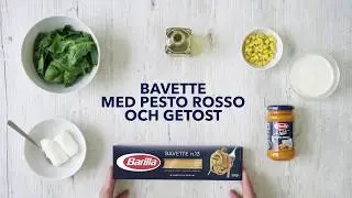 Barilla Bavette med Pesto Rosso och Getost