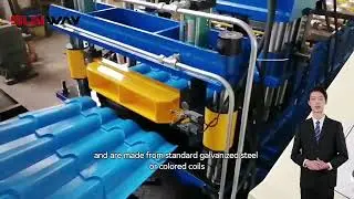 Roof Tile Panel Roll Forming Machine | Metal Tile Making Machine