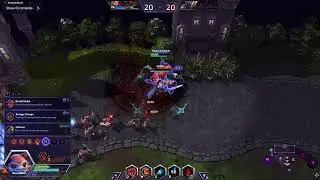Benchmark HOTS Sitches custom Build Raven court then chest opening n try mode