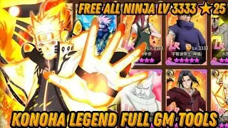 KONOHA LEGEND FULL GM TOOLS - FREE ALL NINJA ★25 LEVEL 3333 + UNLIMITED GOLD,ITEM & MORE
