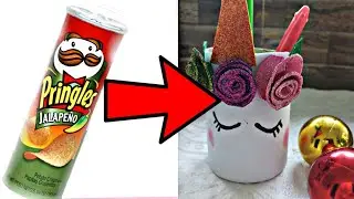 How to make unicorn pencil holder 🦄/unicorn pencil holder/🦄