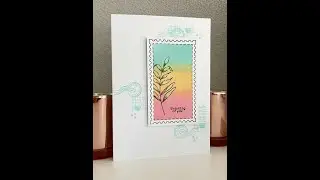 Create gorgeous Ink blended solid stamp backgrounds with Julie