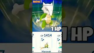 1.1 hp ✨Shiny Marowak vs High cp grunt In Pokemon GO