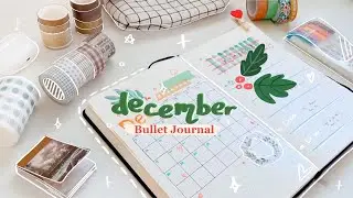 December 2021 Bullet Journal Setup I Christmas Aesthetic 🎄🎞 I Plan with me ʕ &bull;ᴥ&bull;ʔ 🏷🍁.