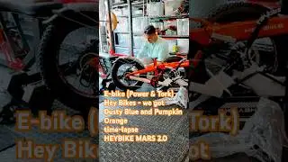 E-bike (Power & Tork) Hey Bikes - we got Dusty Blue and Pumpkin Orange time-lapse HEYBIKE MARS 2.0
