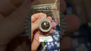 Custom baguette diamond picture memory pendant 💎