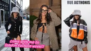 COME WITH ME TO LONDON FASHION WEEK!! How to get invites & solo staying in a hotel