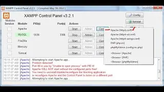 Problem in Apache Server While Installing XAMPP Software