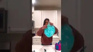 Custom BoBo Balloon 🎈 #clear #balloon #tutorial #diy #paint #custom #blue