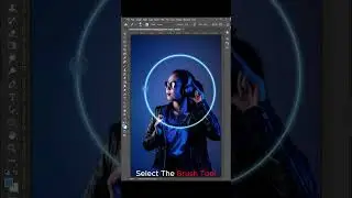 Neon Light Effect Photoshop Tutorial #shorts #photoshop