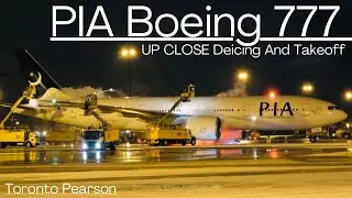 Deicing PIA’s Boeing 777 At Toronto Pearson And Departure! #pakistan #pia #piatoronto #deicing #yyz