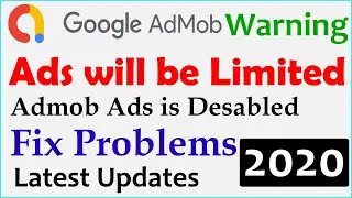 How to Fix Admob Ads Problem | Ads Limited | Problem Google Ads Limited | What to do