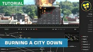 How To Burn A City Down With Fire And Smoke VFX | Fusion Tutorial | ActionVFX