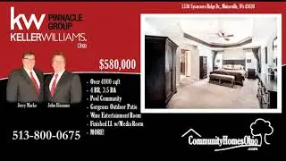 Cincinnati Homes for Sale  1530 Sycamore Ridge Dr, Maineville, OH 45039  Luxury Home!