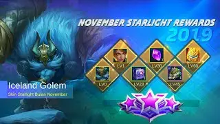 NOVEMBER STARLIGHT SKIN 2019 - ALL REWARDS IN NOVEMBER STARLIGHT - MOBILE LEGENDS NEW SKIN