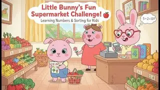 Little Bunny&rsquo;s Fun Supermarket Challenge! 🍎 Learning Numbers