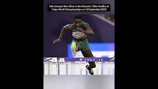 Nigeria's Tobi Amusan Won Silver in the Women's 100m Hurdles at Tokyo World Championships Game...