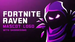 Fortnite Raven eSports Logo | How to create Mascot Logos with DaseDesigns