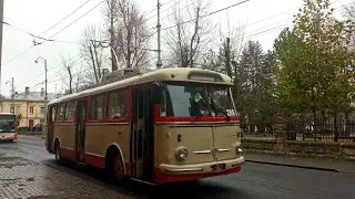 Черновецкий троллейбус покатушки на троллейбусе SKODA 9TR часть 2 бонус поездка на SKODA 15TR.