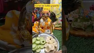 Offer these things to Laddu Gopal in summer ❣️#laddugopal#minivlog #shorts#krishnabhajan#harekrishna