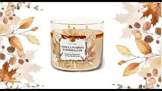 Bath & Body Works Candle Review: 🎃 Vanilla Pumpkin Marshmallow 🎃 (Online exclusive) ~2025~