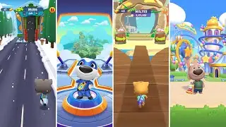 Talking Tom Gold Run Vs Talking Tom Blast Park Vs Talking Tom Hero Dash Vs Talking Tom Time Rush