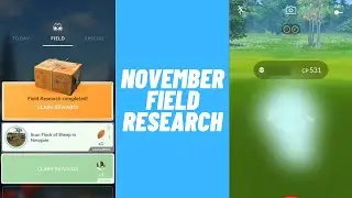 Pokemon Go November Field Research Rewards
