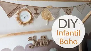 DIY DECORACIÓN INFANTIL BOHO🦁 CREO y DECORO la HABITACIÓN de mi hija| Shanti Irene