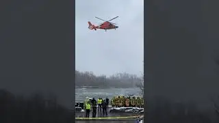 United States Coast Guard Making a rescue attempt in the Niagara River