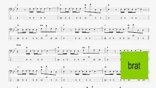 Charli XCX - Sympathy is a knife // Bass Tab