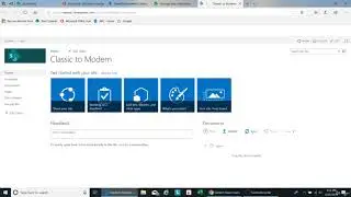 8  Convert an existing Classic SharePoint site to a Modern Experience site