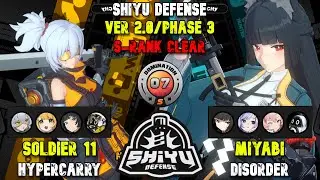 M1W0 Soldier 11 Hypercarry  & M0W0 Miyabi Disorder | Shiyu Defense 2.0/Phase 3 | Zenless Zone Zero