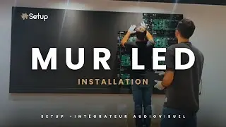 Int&eacute;gration Mur LED - Installation compl&egrave;te d'un ecran geant